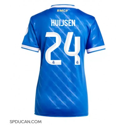 Zenski Nogometni Dres Real Madrid Dean Huijsen #24 Rezervni 2025-26 Kratak Rukav Zenski Nogometni Dres Real Madrid Dean Huijsen #24 Rezervni 2025-26 Kratak Rukav